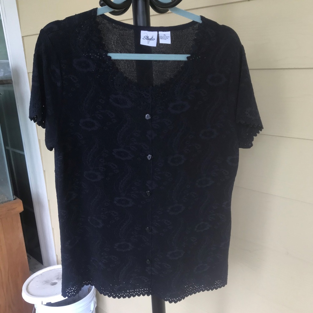 Studio blue blouse